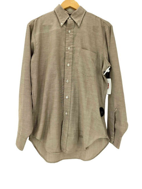 アロー ARROW 60-70S USA製 DECTON 65/35 ポリ コットン ボタンダウン L/S シャツ  裾ステンシル ユニオンチケット メンズ  15 1/2-34